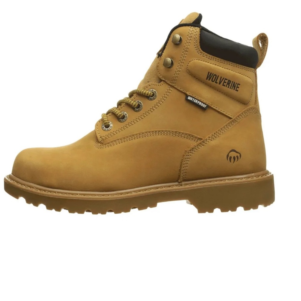 NWT The Wolverine® Floorhand Steel Toe leather work boot size 13M Wheat color
